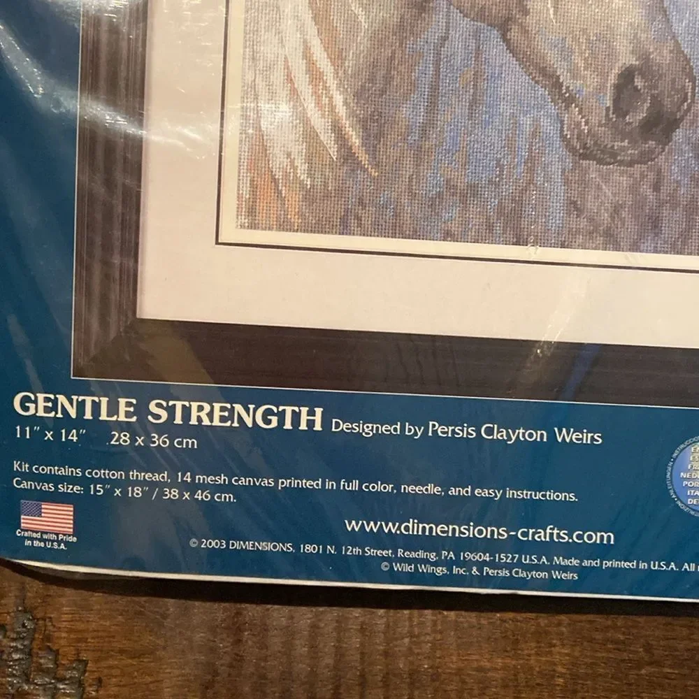 Sunset Needlepoint Kit - Gentle Strength - White Horse Design